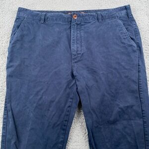 Brooks Brothers Pants Mens 36x30 Blue Chino Classic Cotton Straight Leg Preppy